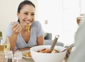 The girl was eating
